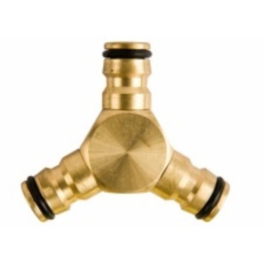 DRIEWEGKOPPELING BRASS BLISTER