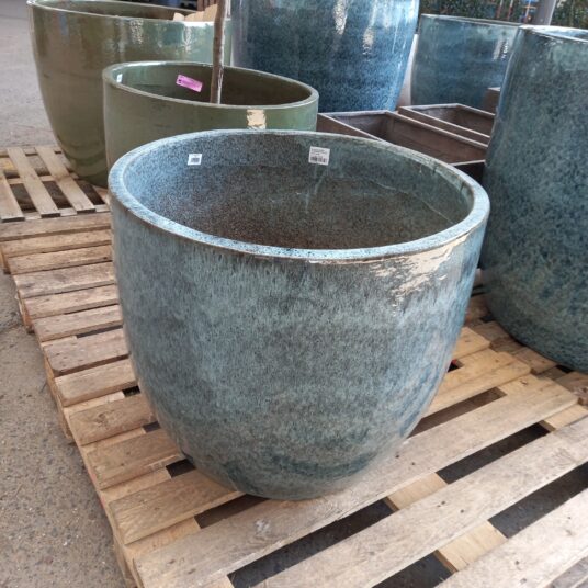 GLAZUUR  HOGE RONDE POT SAPHIR BLUE