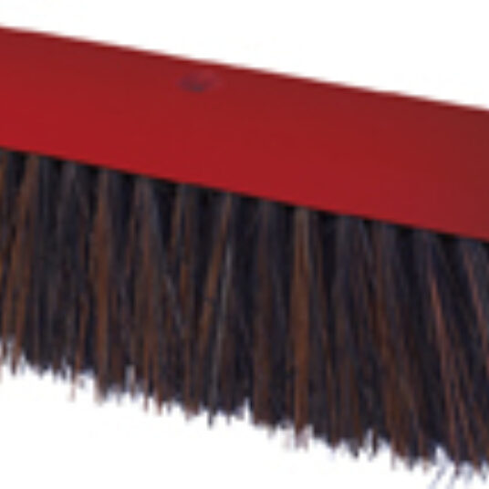 STRAATBEZEM 40 CM PVC ROOD