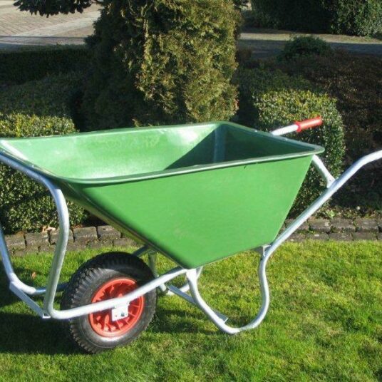 KRUIWAGEN PE BLAUW160 L 1 WIEL