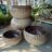 GLAZUUR SCHAAL MET RIBBELS BLACK CREAM