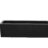 POLYSTONE BALCONY RECT POT BLACK